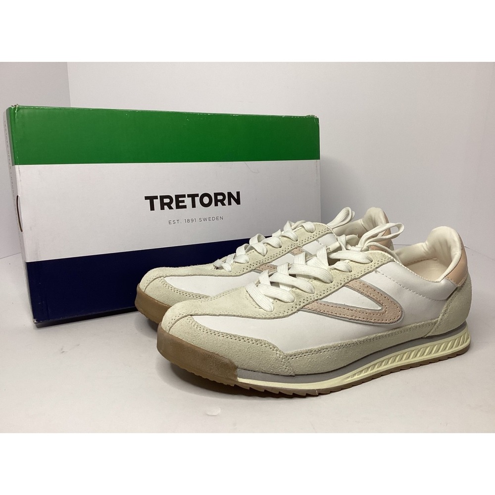 Tretorn Hailey Leather Sneakers Women's Size 7.5 Pink Used